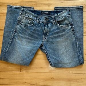 Silver Jeans Men's Straight Jeans 33x32- Blue